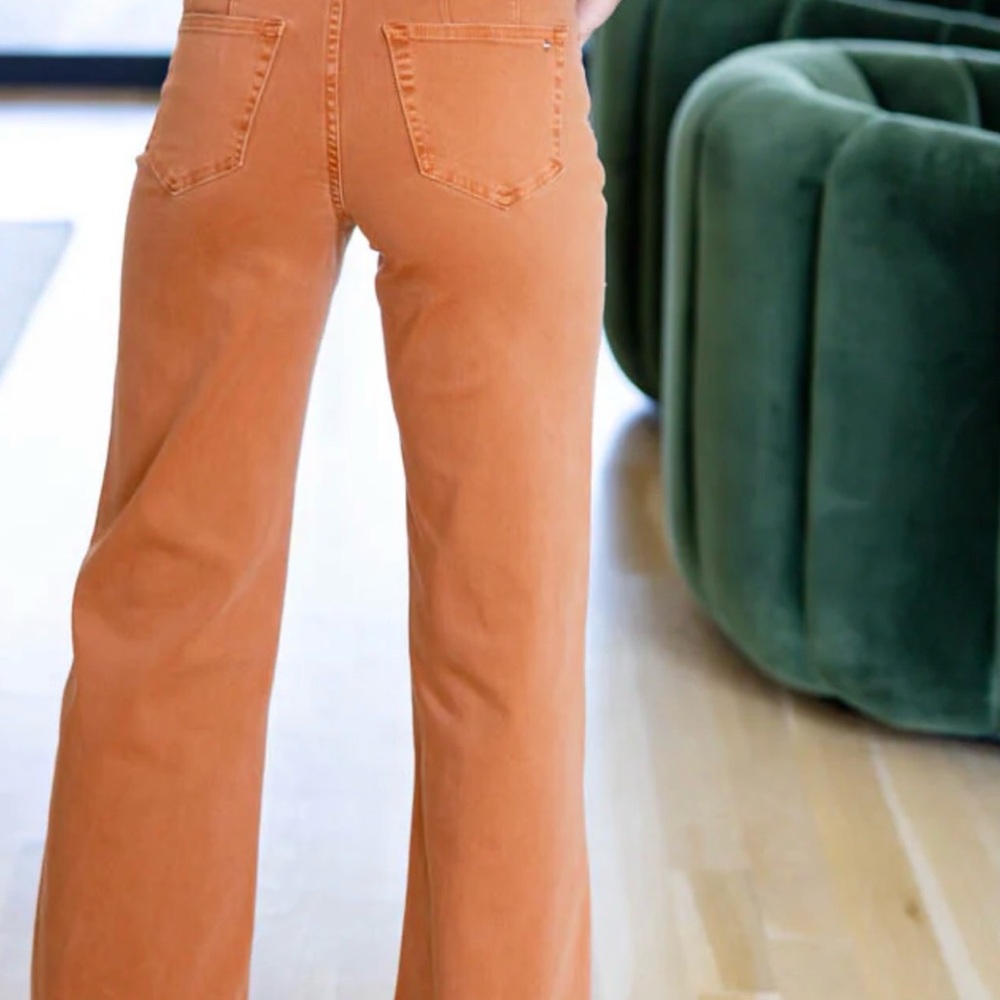 High Rise Rust, Stretch Women's Jeans - Picture 7 of 7
